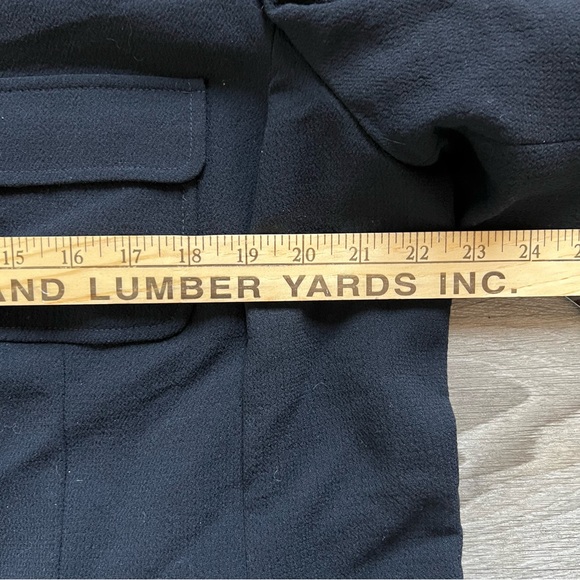 NWT Lafayette 148 100% Virgin Wool Crepe Belted Short Sleeve Shirt Dress sz 16W - Picture 11 of 11